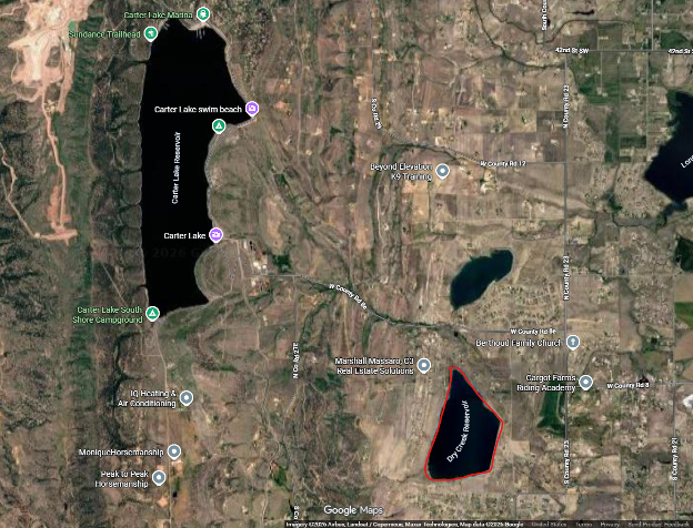 Windy Gap Storage Map