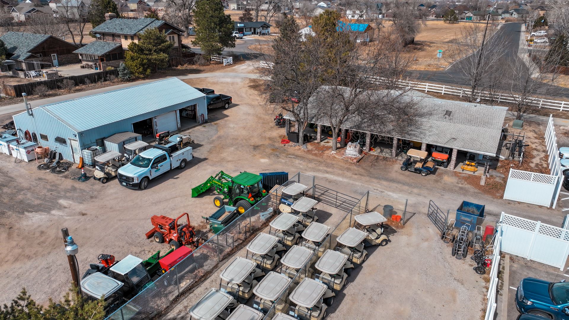 A landscape of the Bella Rose Maintenance Facility